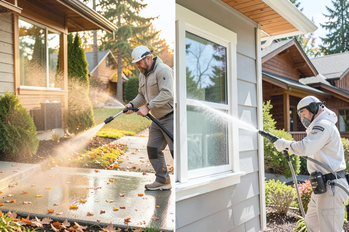 House Wash & Roof Cleaning Package in Darrington, Snohomish County, WA - Protect landscaping and inspect roof and siding