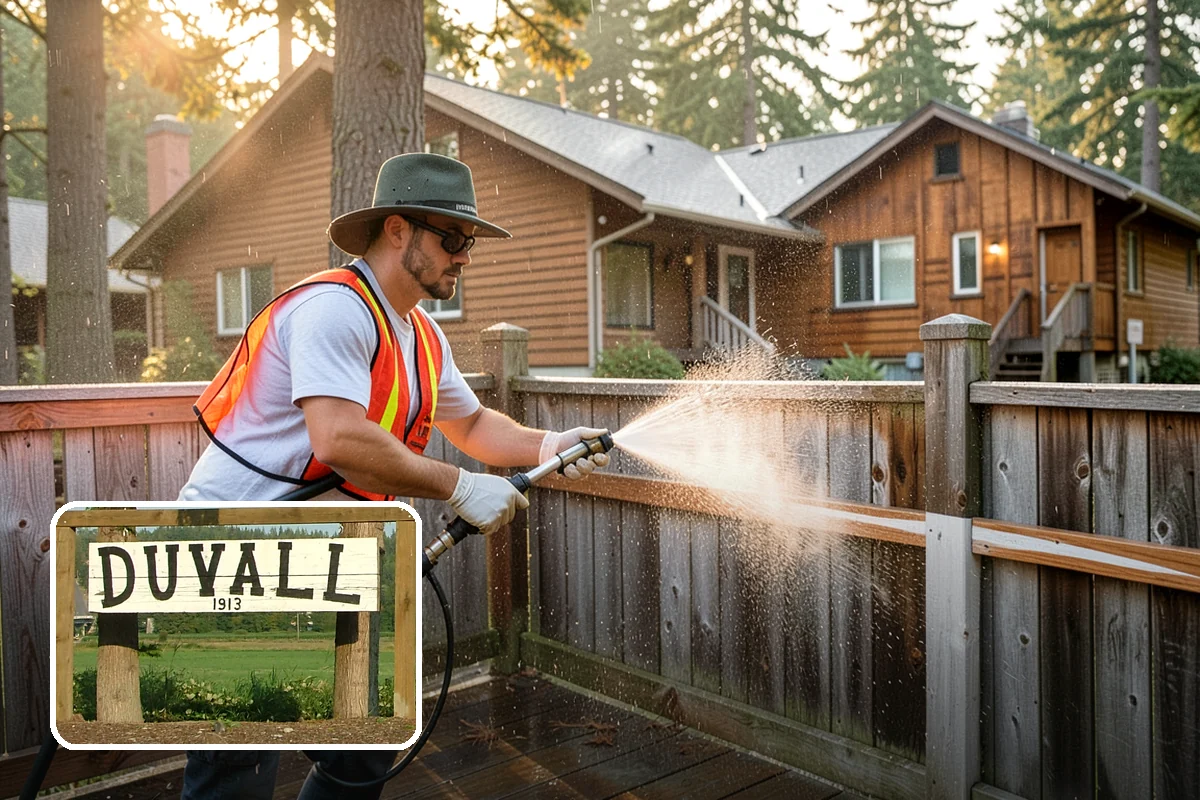 House Wash & Roof Cleaning Package in Duvall, King County, WA - Addresses the two fastest-greening surfaces in one trip
