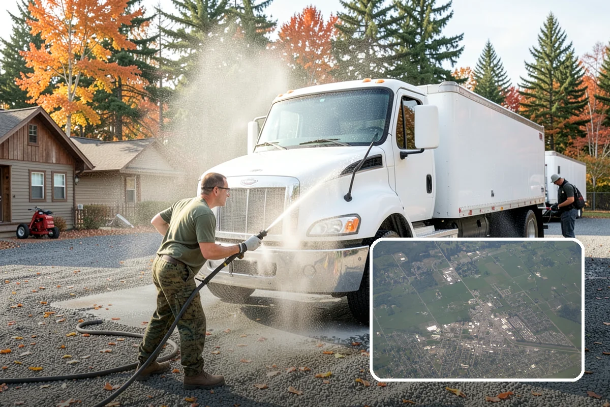House Wash & Roof Cleaning Package in Enumclaw, King County, WA - Addresses the two fastest-greening surfaces in one trip