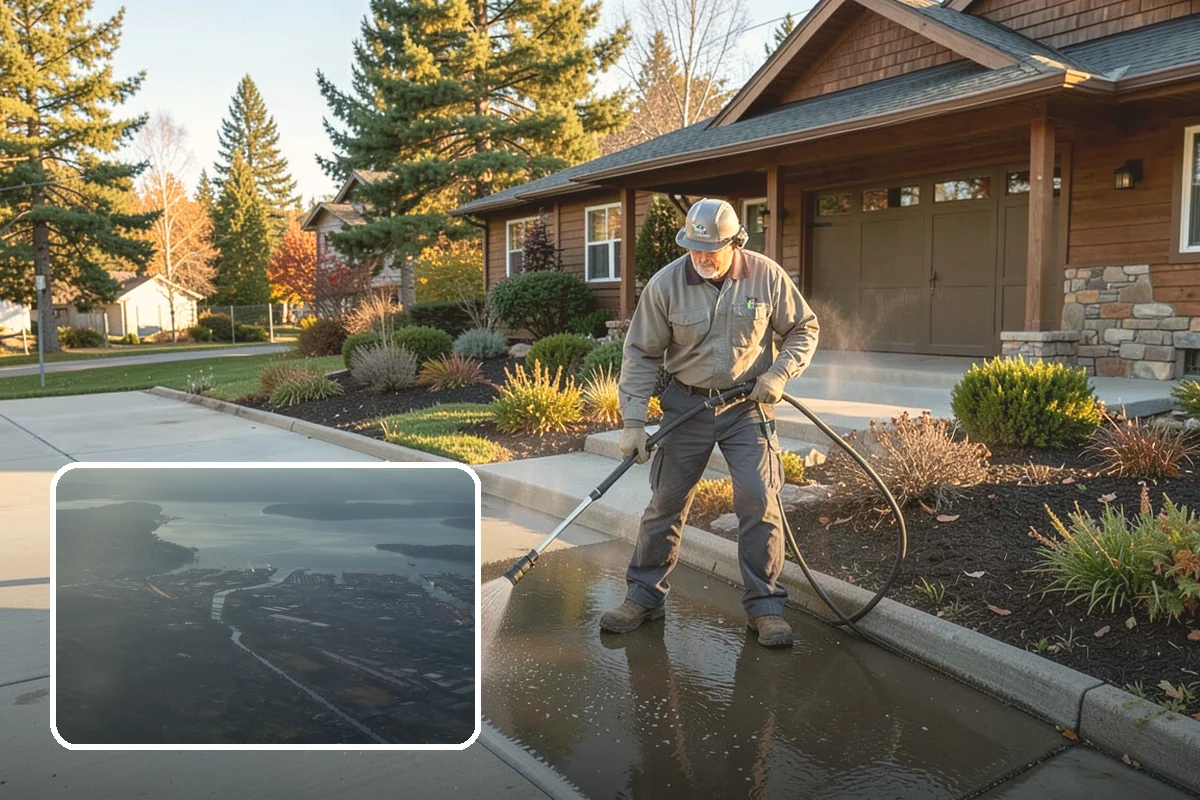 House Wash & Roof Cleaning Package in Fife, Pierce County, WA - Addresses the two fastest-greening surfaces in one trip