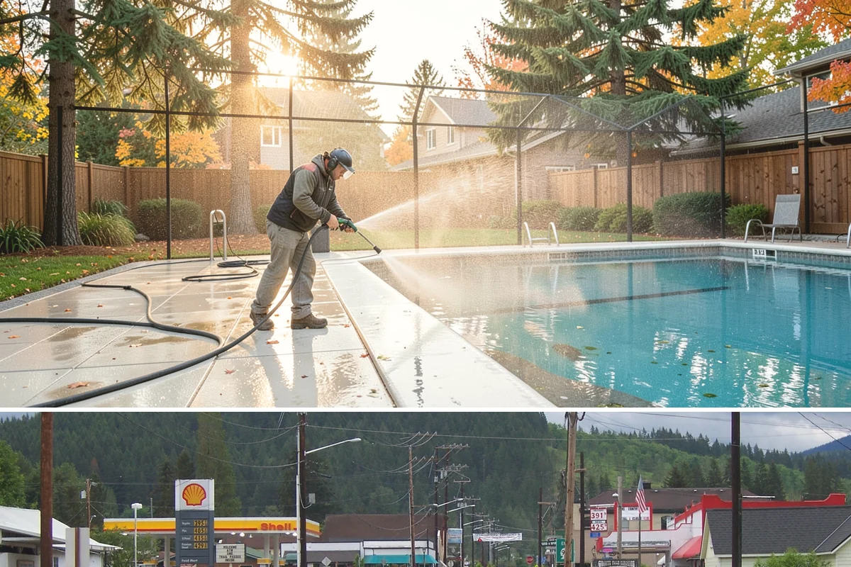 House Wash & Roof Cleaning Package in Granite Falls, Snohomish County, WA - Book this package in late spring or summer when a stretch of dry days lets both surfaces cure clean.