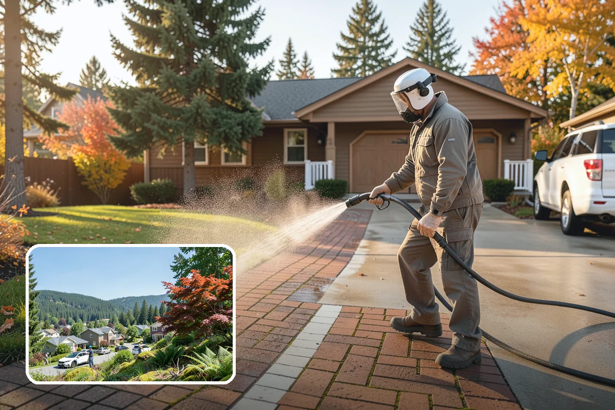 House Wash & Roof Cleaning Package in Index, Snohomish County, WA - Addresses the two fastest-greening surfaces in one trip