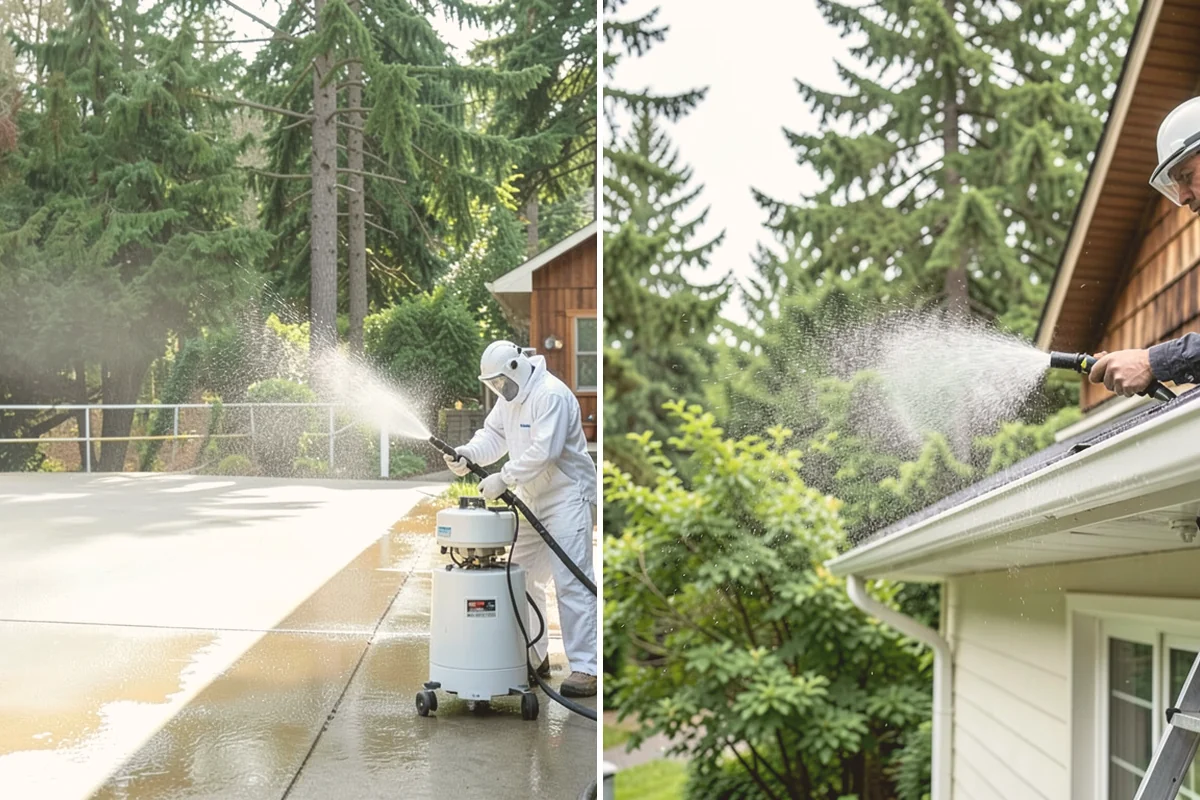 House Wash & Roof Cleaning Package in Index, Snohomish County, WA - Protect landscaping and inspect roof and siding