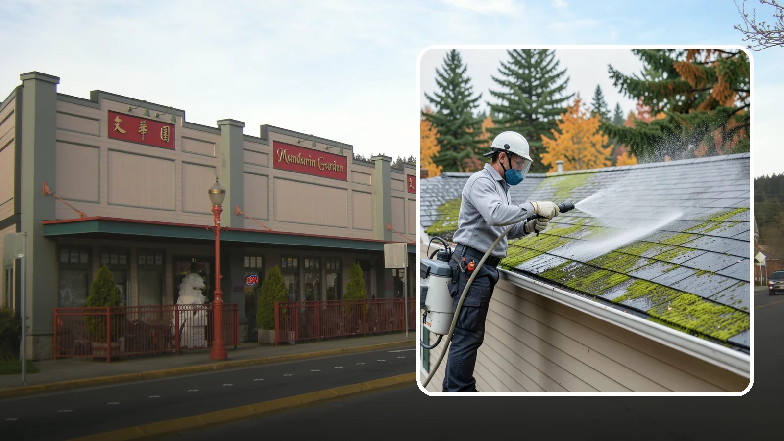 House Wash & Roof Cleaning Package in Issaquah, King County, WA - We combine a full house soft wash with a roof cleaning to tackle the two biggest algae targets on your Washington home in one...