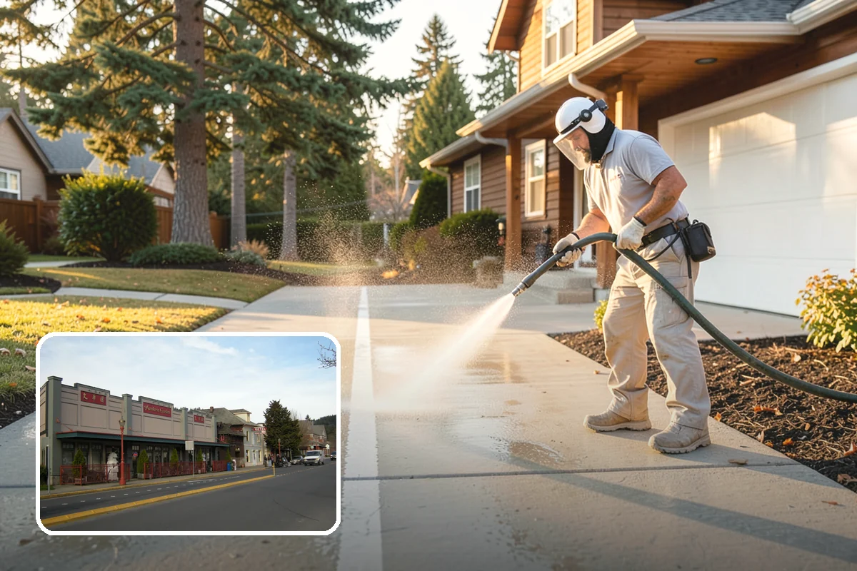 House Wash & Roof Cleaning Package in Issaquah, King County, WA - Addresses the two fastest-greening surfaces in one trip