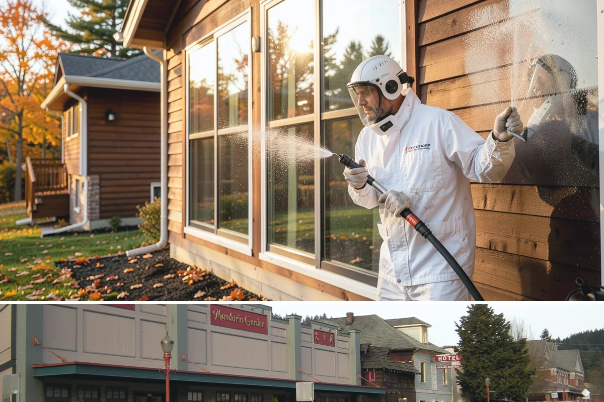 House Wash & Roof Cleaning Package in Issaquah, King County, WA - Book this package in late spring or summer when a stretch of dry days lets both surfaces cure clean.