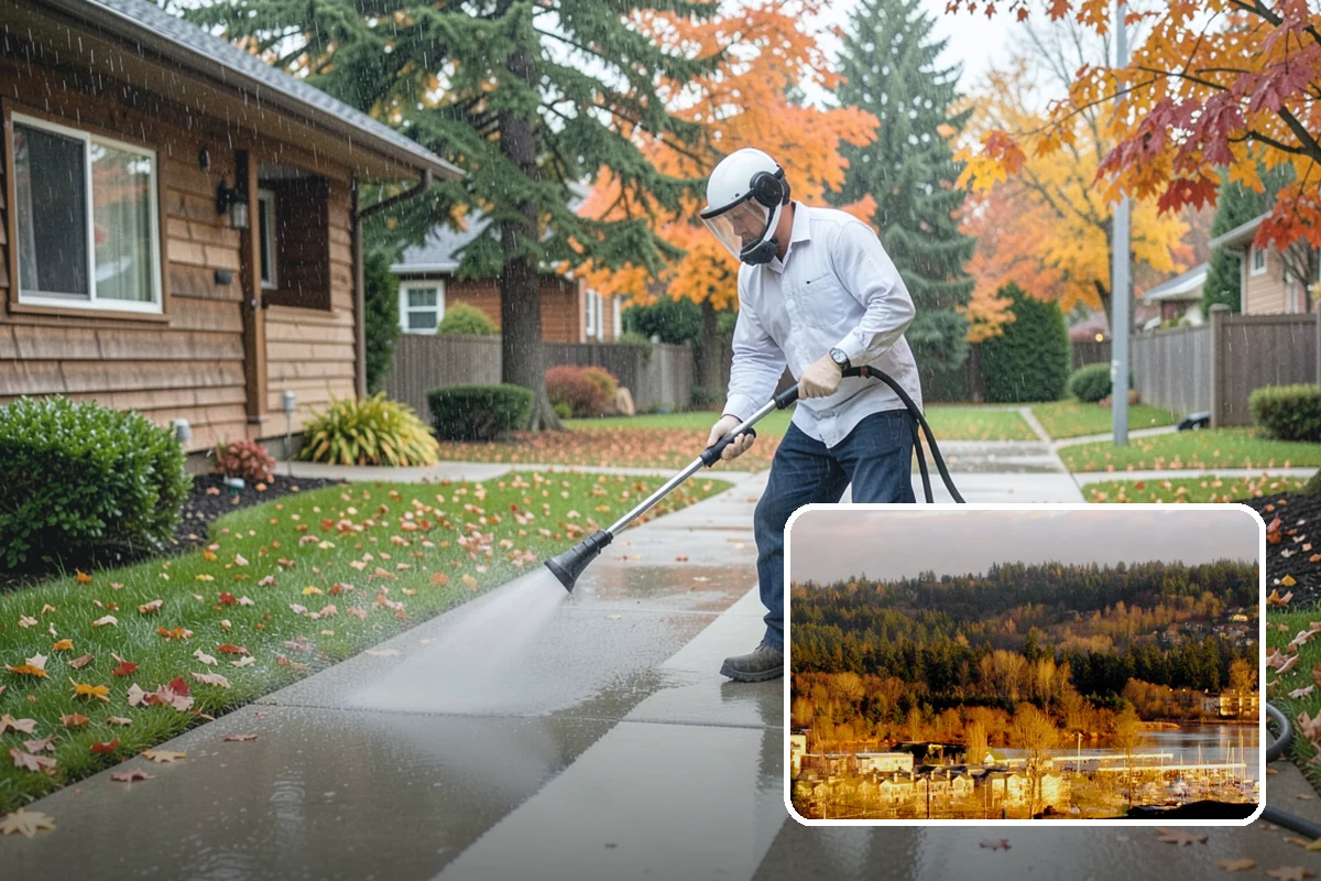 House Wash & Roof Cleaning Package in Kenmore, King County, WA - Addresses the two fastest-greening surfaces in one trip