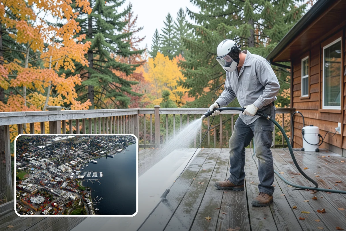 House Wash & Roof Cleaning Package in Kirkland, King County, WA - Addresses the two fastest-greening surfaces in one trip