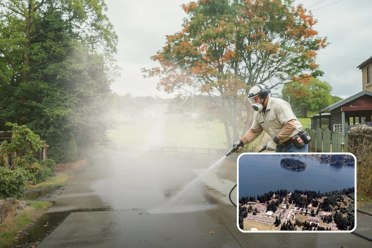 House Wash & Roof Cleaning Package in Lakewood, Pierce County, WA - Addresses the two fastest-greening surfaces in one trip