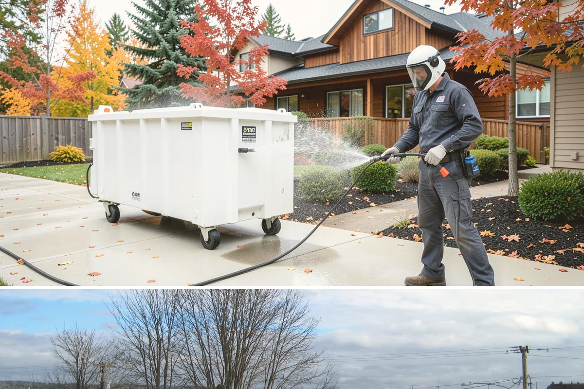 House Wash & Roof Cleaning Package in Langley, Island County, WA - Book this package in late spring or summer when a stretch of dry days lets both surfaces cure clean.