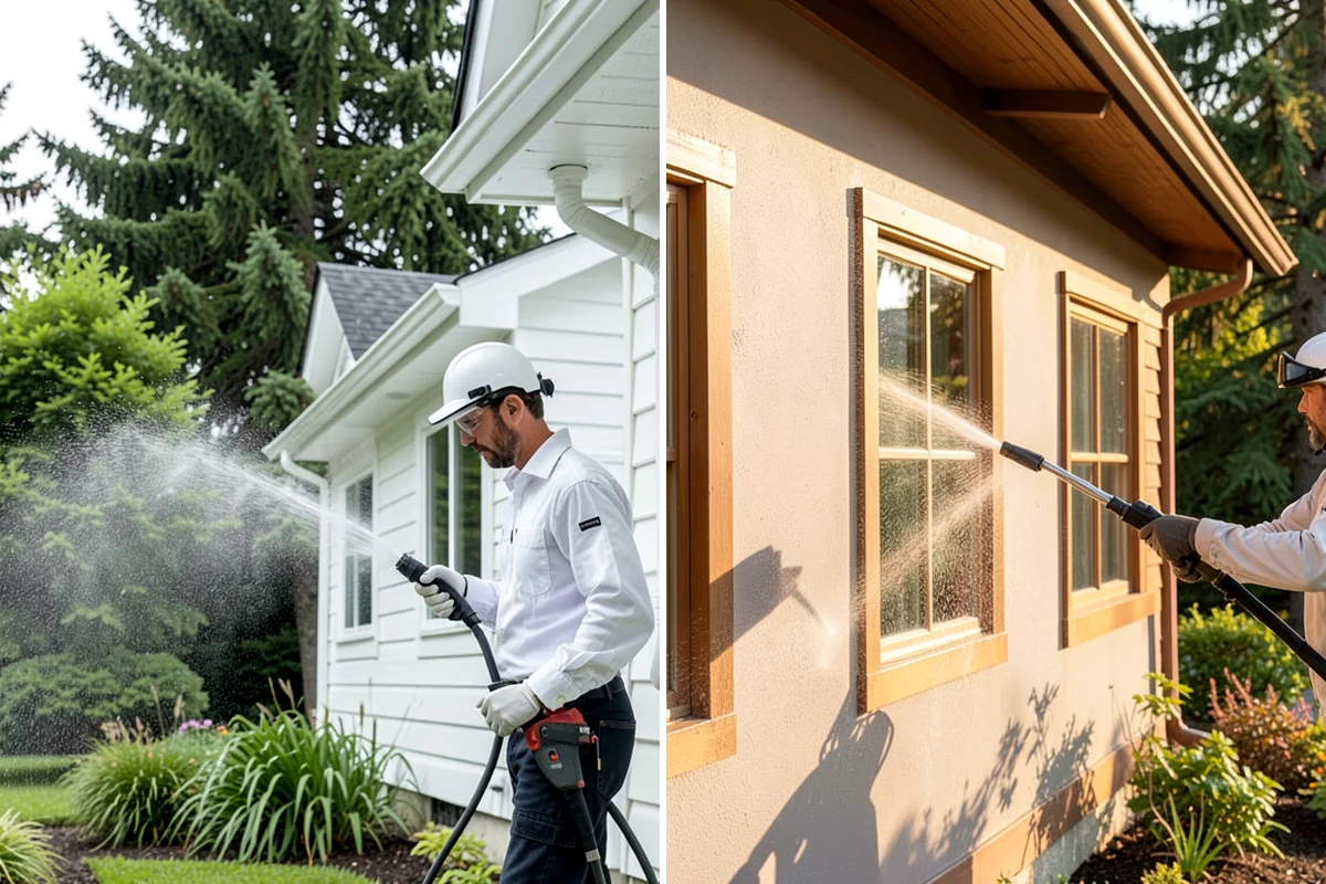 House Wash & Roof Cleaning Package in Lyman, Skagit County, WA - Protect landscaping and inspect roof and siding
