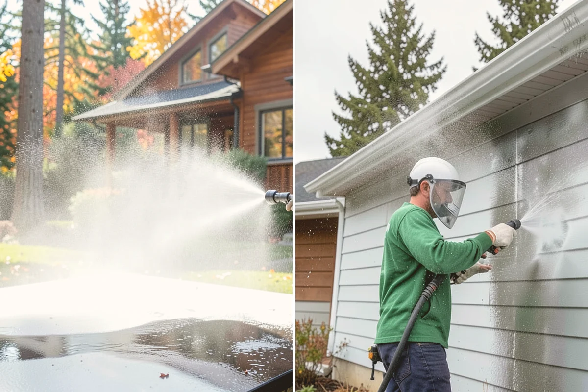 House Wash & Roof Cleaning Package in Lynnwood, Snohomish County, WA - Protect landscaping and inspect roof and siding