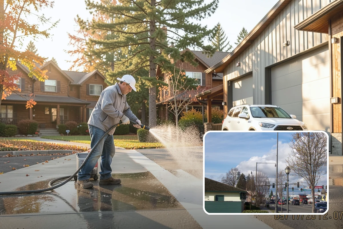 House Wash & Roof Cleaning Package in Marysville, Snohomish County, WA - Addresses the two fastest-greening surfaces in one trip