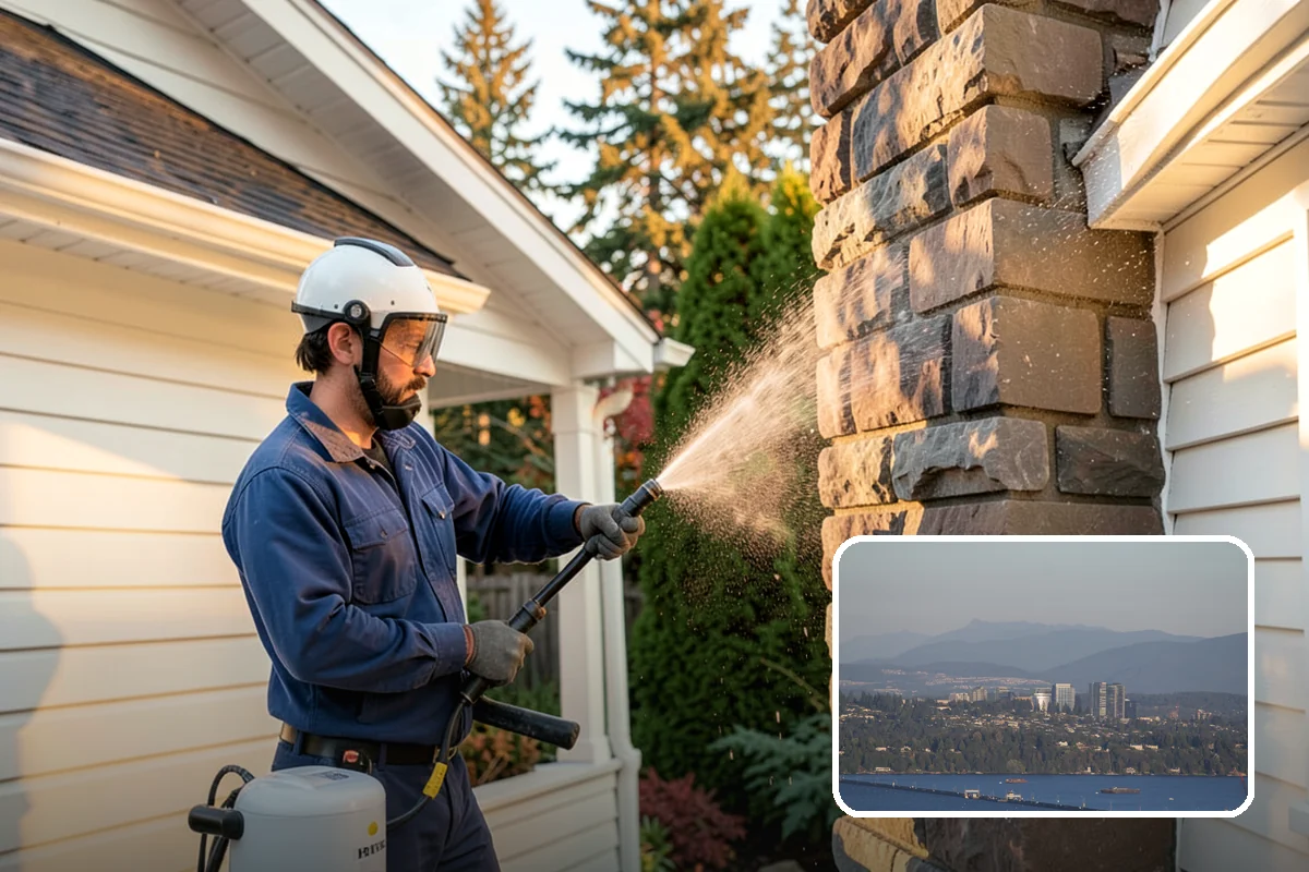 House Wash & Roof Cleaning Package in Medina, King County, WA - Addresses the two fastest-greening surfaces in one trip