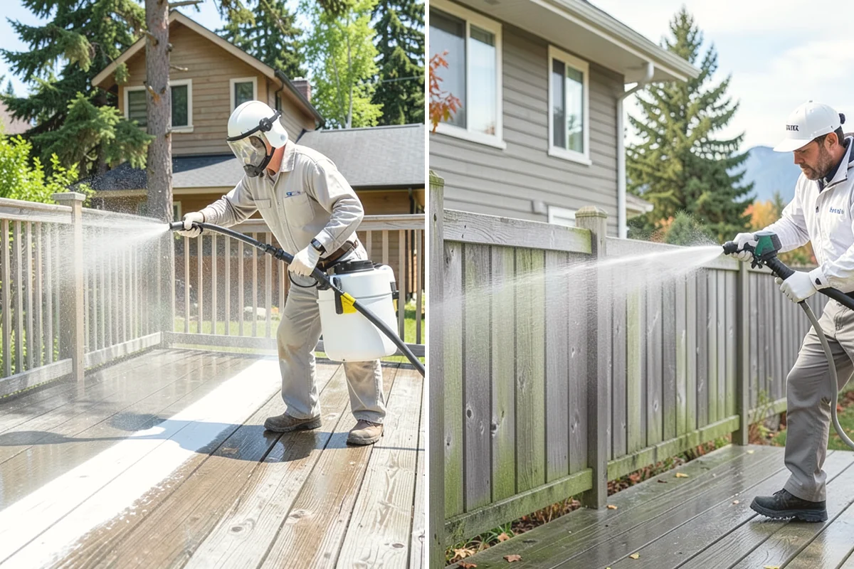 House Wash & Roof Cleaning Package in Mercer Island, King County, WA - Protect landscaping and inspect roof and siding