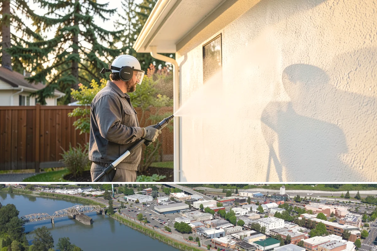 House Wash & Roof Cleaning Package in Mount Vernon, Skagit County, WA - Book this package in late spring or summer when a stretch of dry days lets both surfaces cure clean.