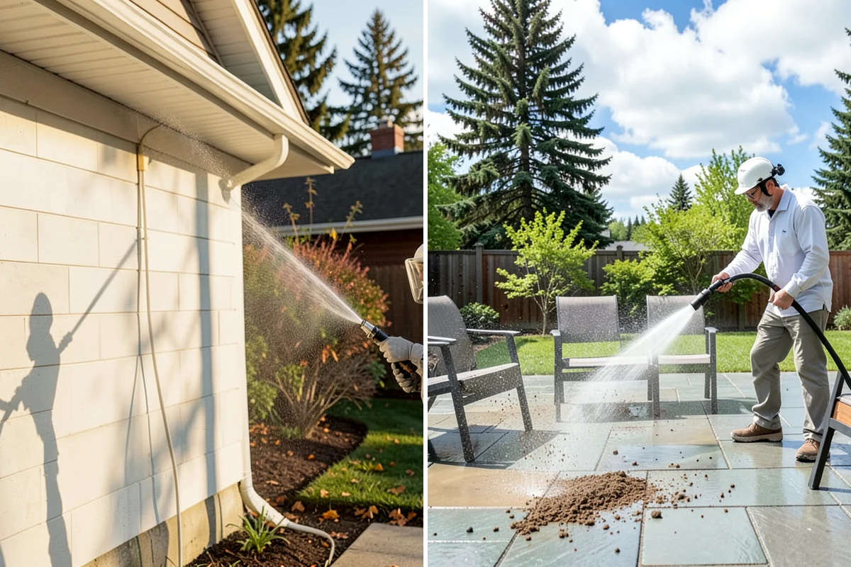 House Wash & Roof Cleaning Package in Normandy Park, King County, WA - Protect landscaping and inspect roof and siding