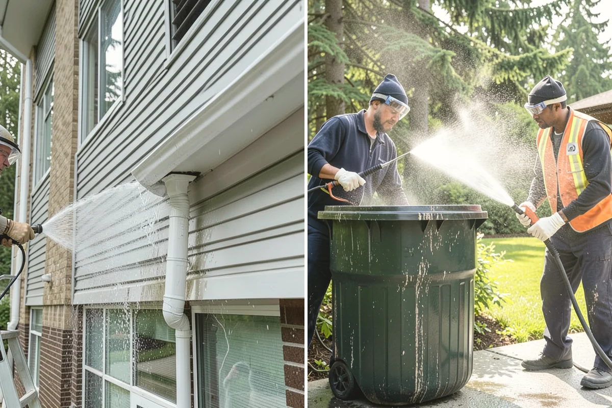 House Wash & Roof Cleaning Package in North Bend, King County, WA - Protect landscaping and inspect roof and siding
