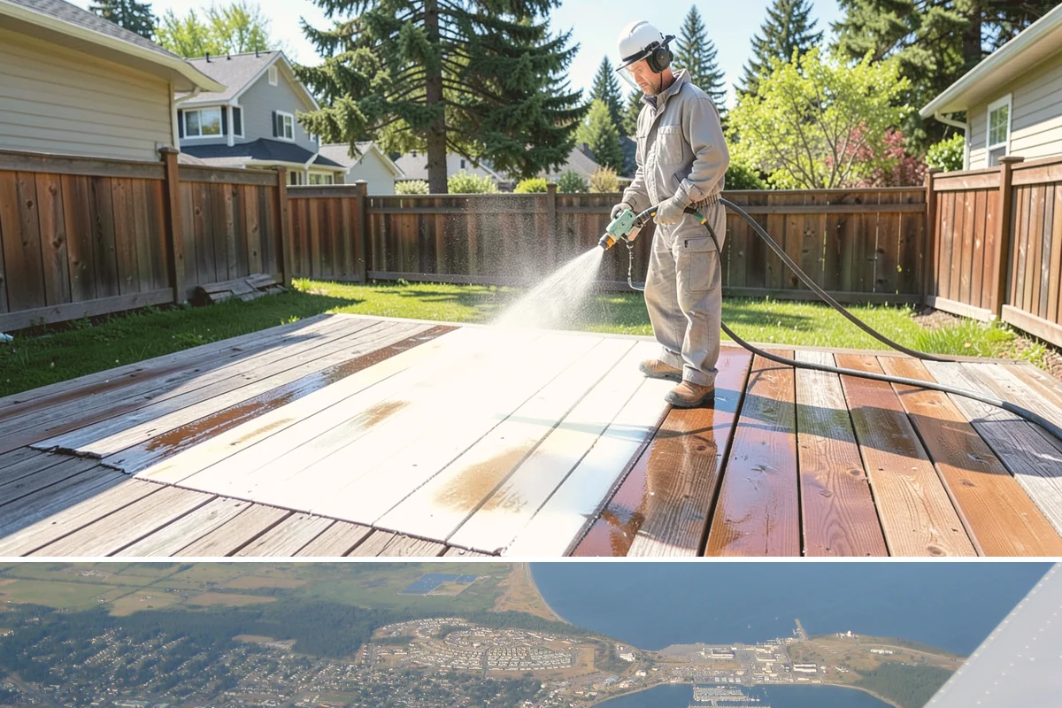 House Wash & Roof Cleaning Package in Oak Harbor, Island County, WA - Book this package in late spring or summer when a stretch of dry days lets both surfaces cure clean.