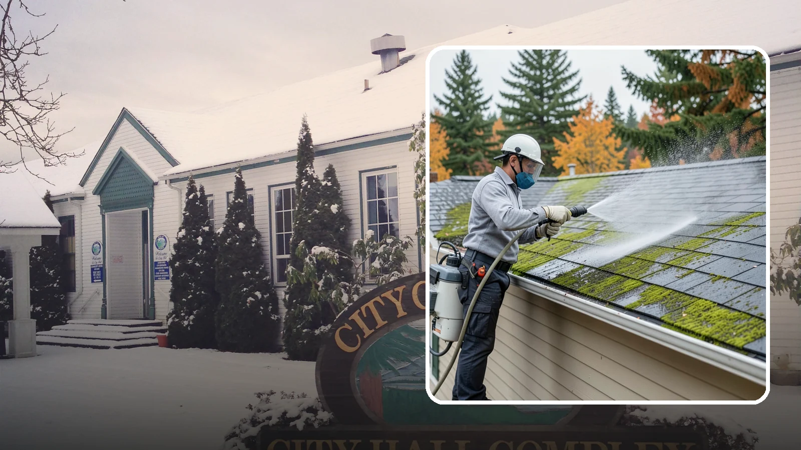 House Wash & Roof Cleaning Package in Pacific, King County, WA - We combine a full house soft wash with a roof cleaning to tackle the two biggest algae targets on your Washington home in one...