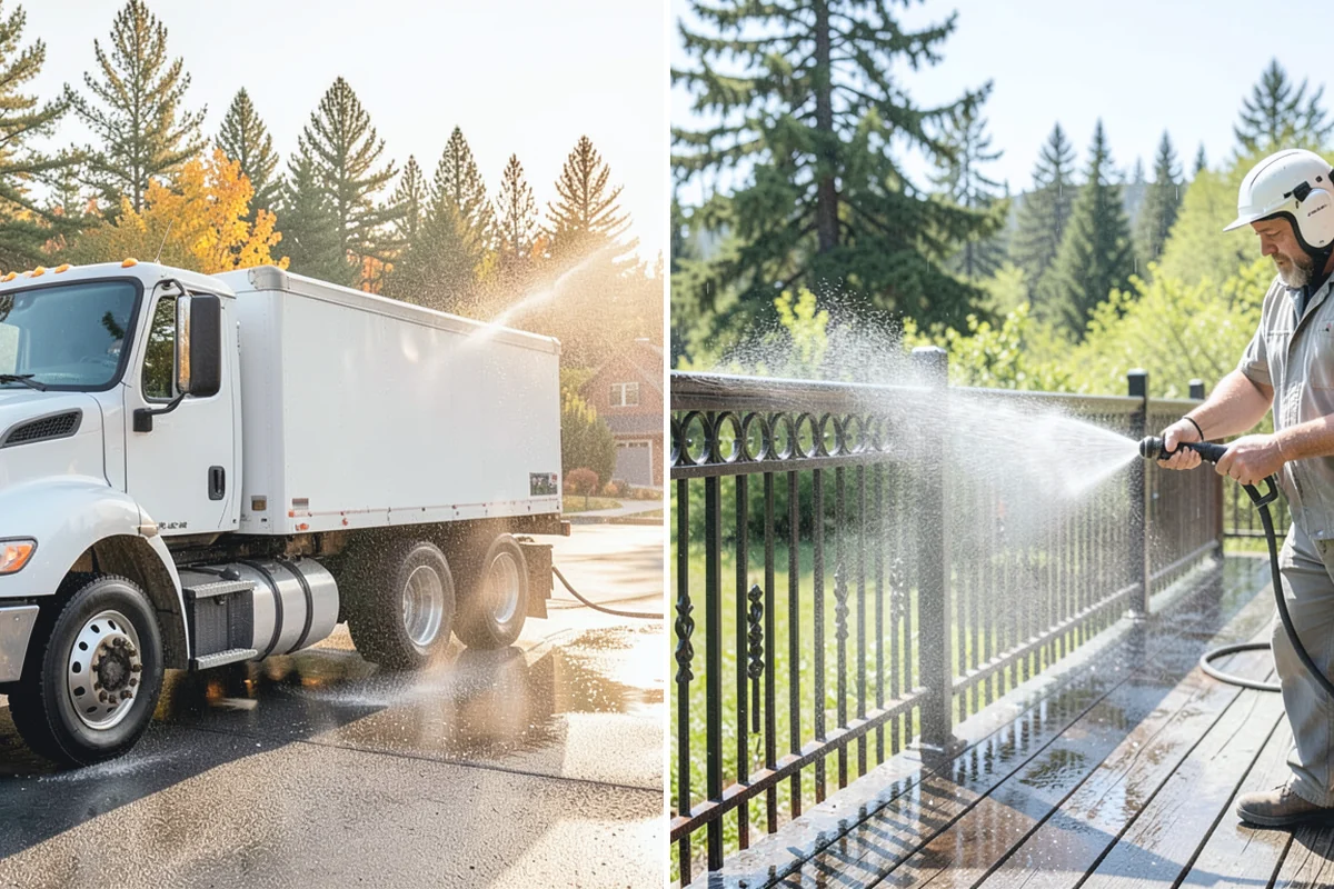 House Wash & Roof Cleaning Package in Redmond, King County, WA - Protect landscaping and inspect roof and siding