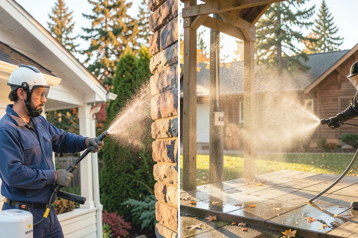 House Wash & Roof Cleaning Package in Renton, King County, WA - Protect landscaping and inspect roof and siding