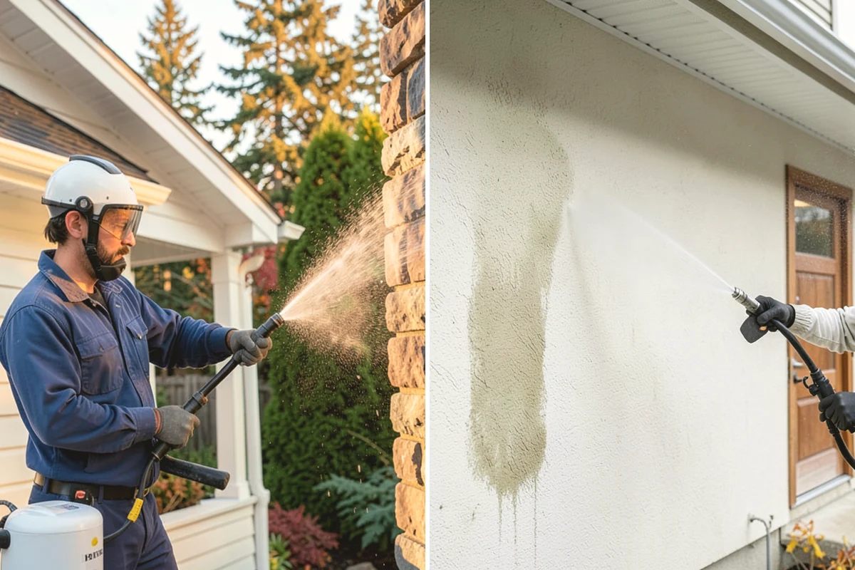 House Wash & Roof Cleaning Package in Ruston, Pierce County, WA - Protect landscaping and inspect roof and siding