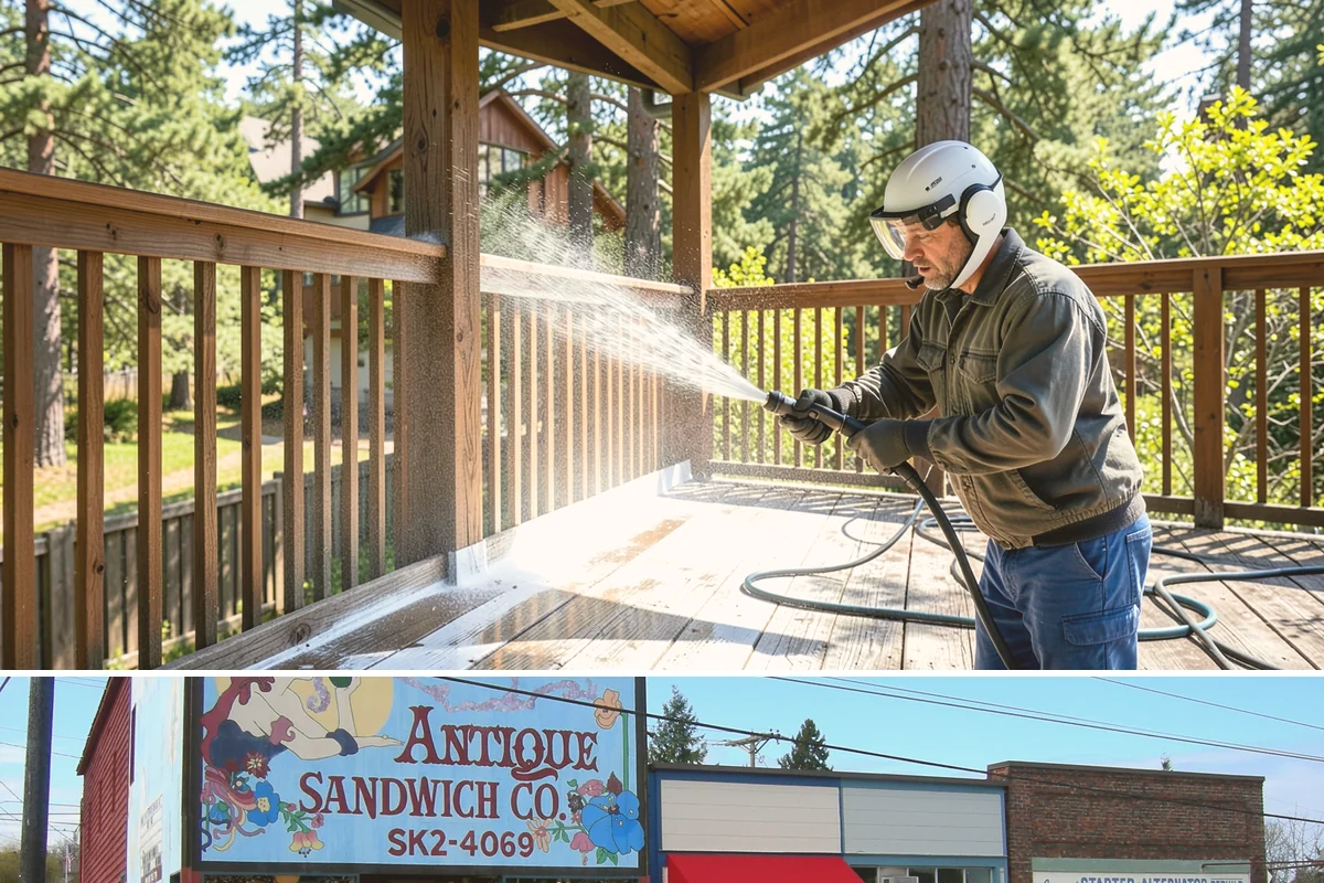 House Wash & Roof Cleaning Package in Ruston, Pierce County, WA - Book this package in late spring or summer when a stretch of dry days lets both surfaces cure clean.