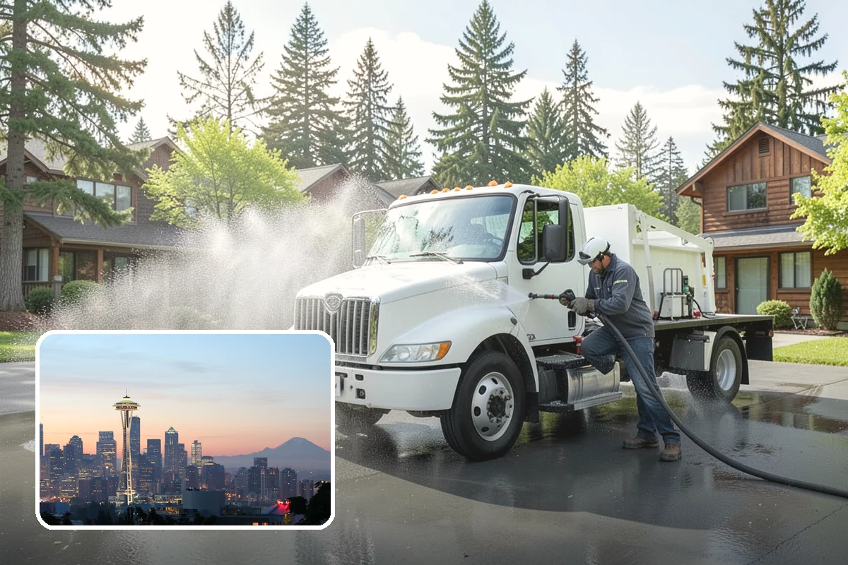 House Wash & Roof Cleaning Package in Seattle, King County, WA - Addresses the two fastest-greening surfaces in one trip