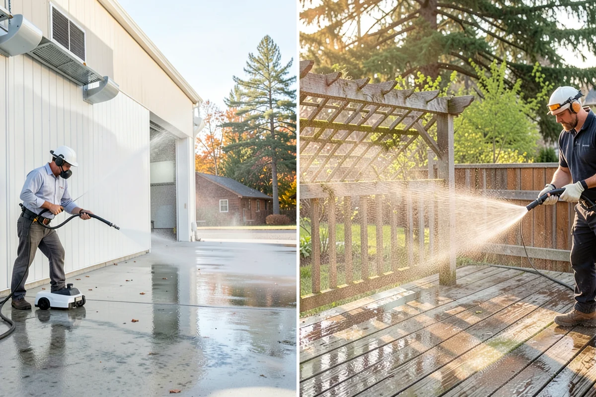 House Wash & Roof Cleaning Package in Seattle, King County, WA - Protect landscaping and inspect roof and siding