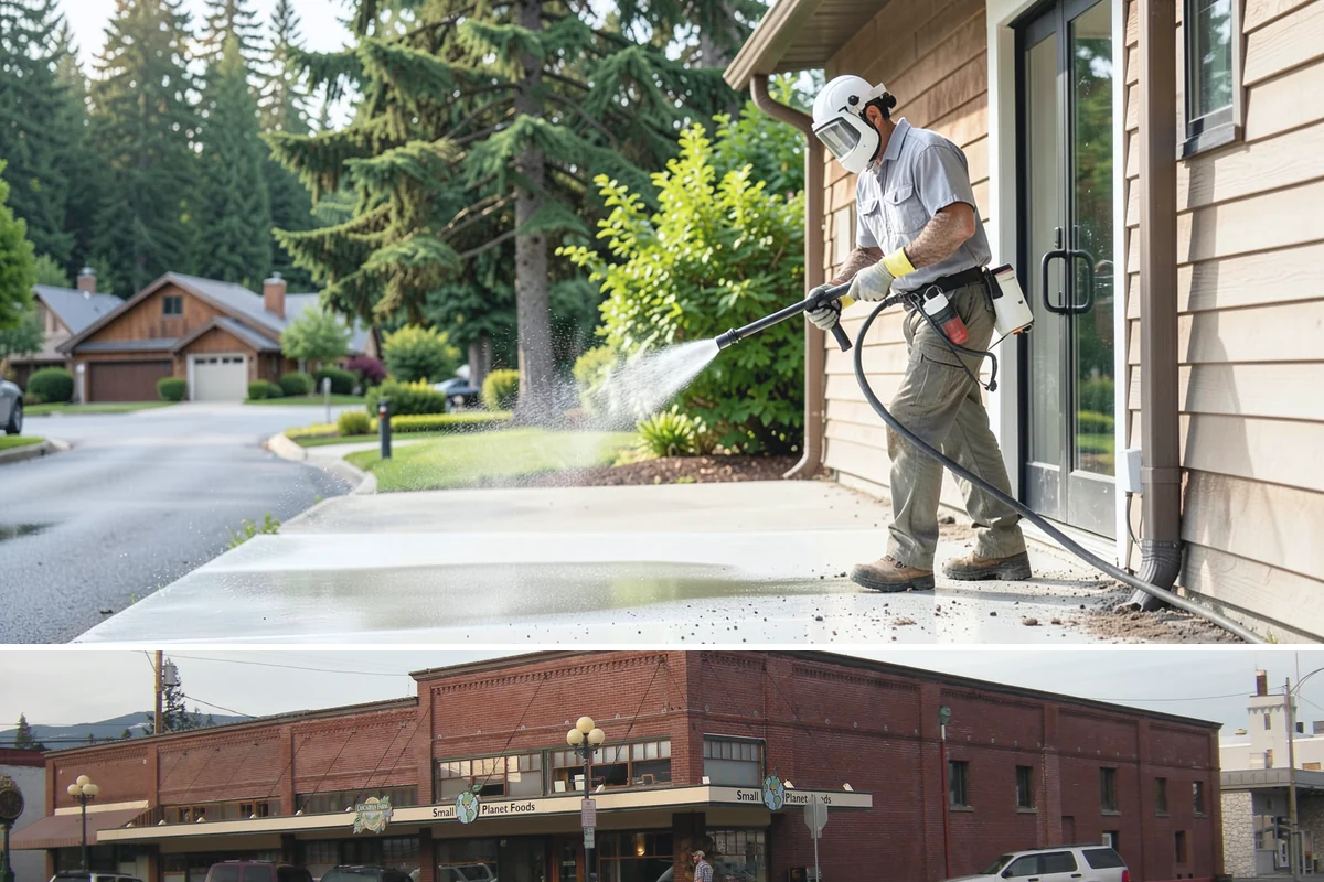 House Wash & Roof Cleaning Package in Sedro-Woolley, Skagit County, WA - Book this package in late spring or summer when a stretch of dry days lets both surfaces cure clean.