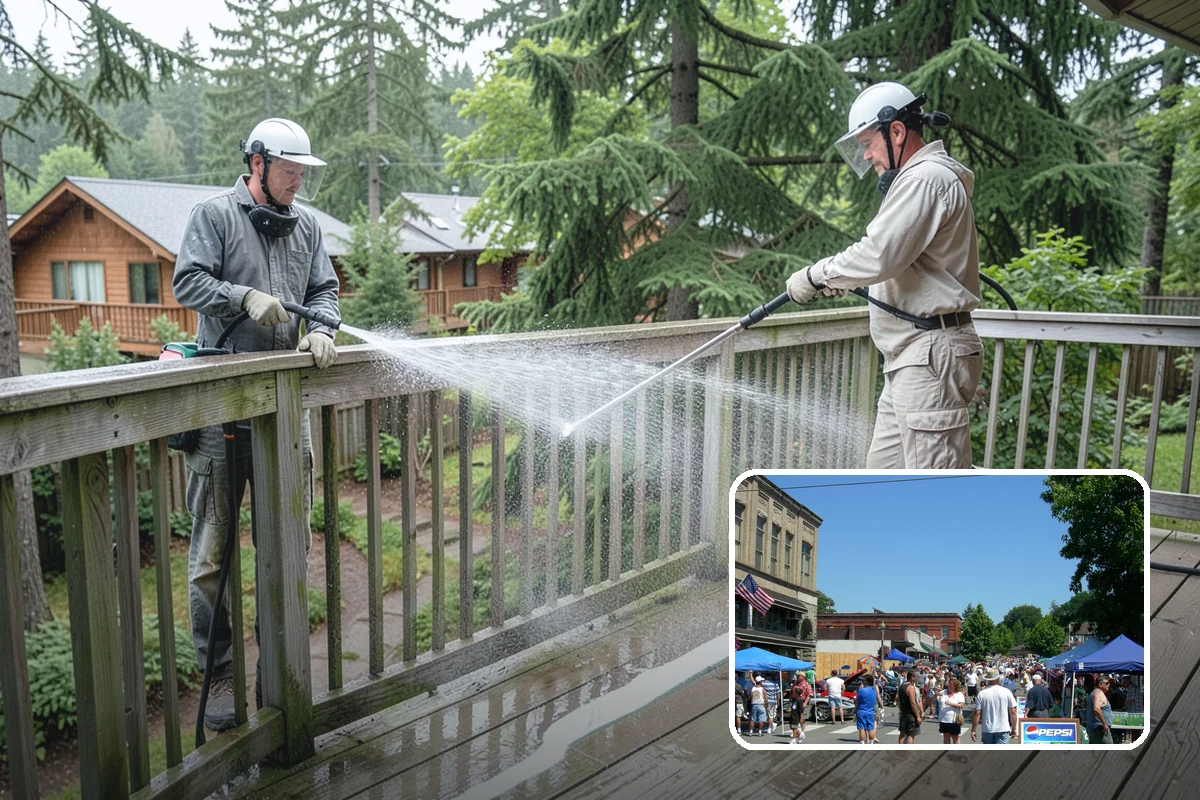 House Wash & Roof Cleaning Package in Snohomish, Snohomish County, WA - Addresses the two fastest-greening surfaces in one trip