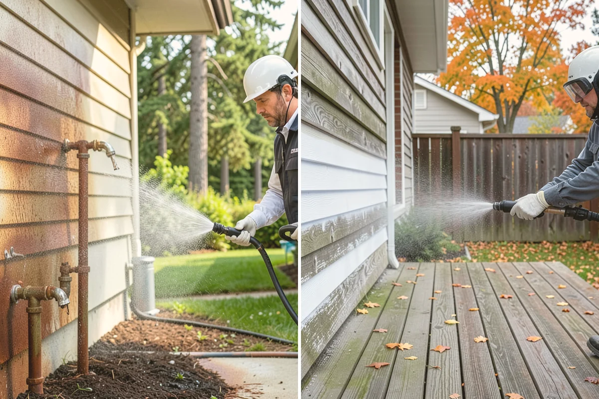 House Wash & Roof Cleaning Package in Snohomish, Snohomish County, WA - Protect landscaping and inspect roof and siding