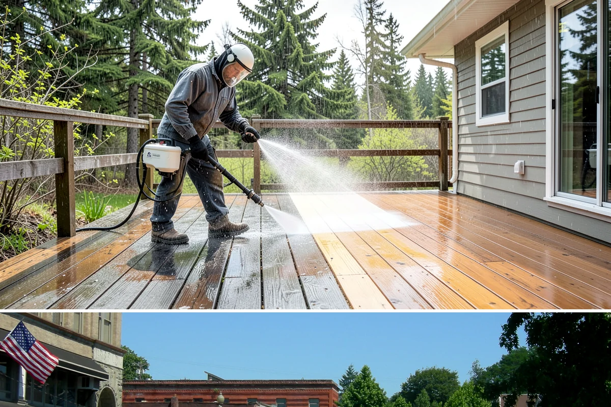 House Wash & Roof Cleaning Package in Snohomish, Snohomish County, WA - Book this package in late spring or summer when a stretch of dry days lets both surfaces cure clean.