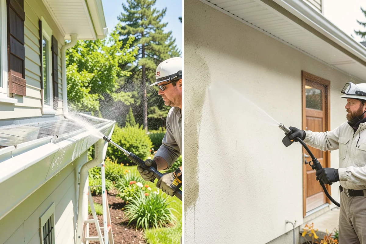 House Wash & Roof Cleaning Package in Stanwood, Snohomish County, WA - Protect landscaping and inspect roof and siding