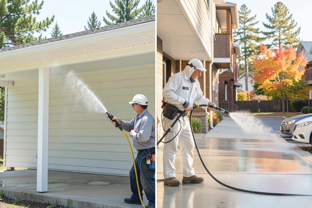 House Wash & Roof Cleaning Package in Sumner, Pierce County, WA - Protect landscaping and inspect roof and siding