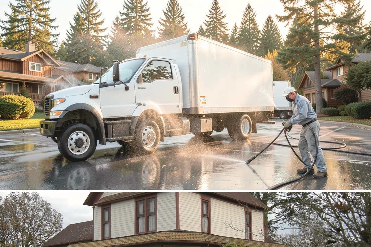 House Wash & Roof Cleaning Package in Sumner, Pierce County, WA - Book this package in late spring or summer when a stretch of dry days lets both surfaces cure clean.