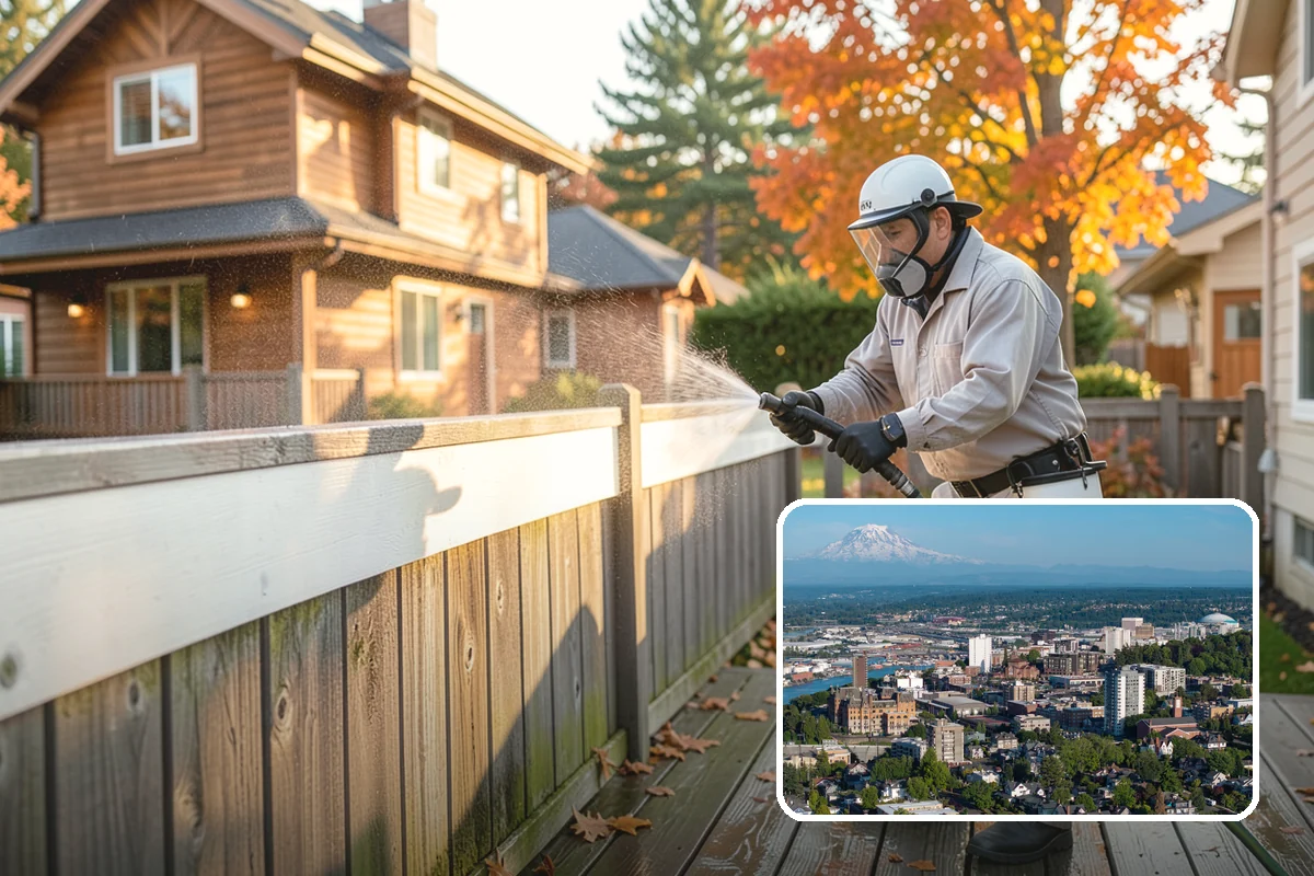 House Wash & Roof Cleaning Package in Tacoma, Pierce County, WA - Addresses the two fastest-greening surfaces in one trip