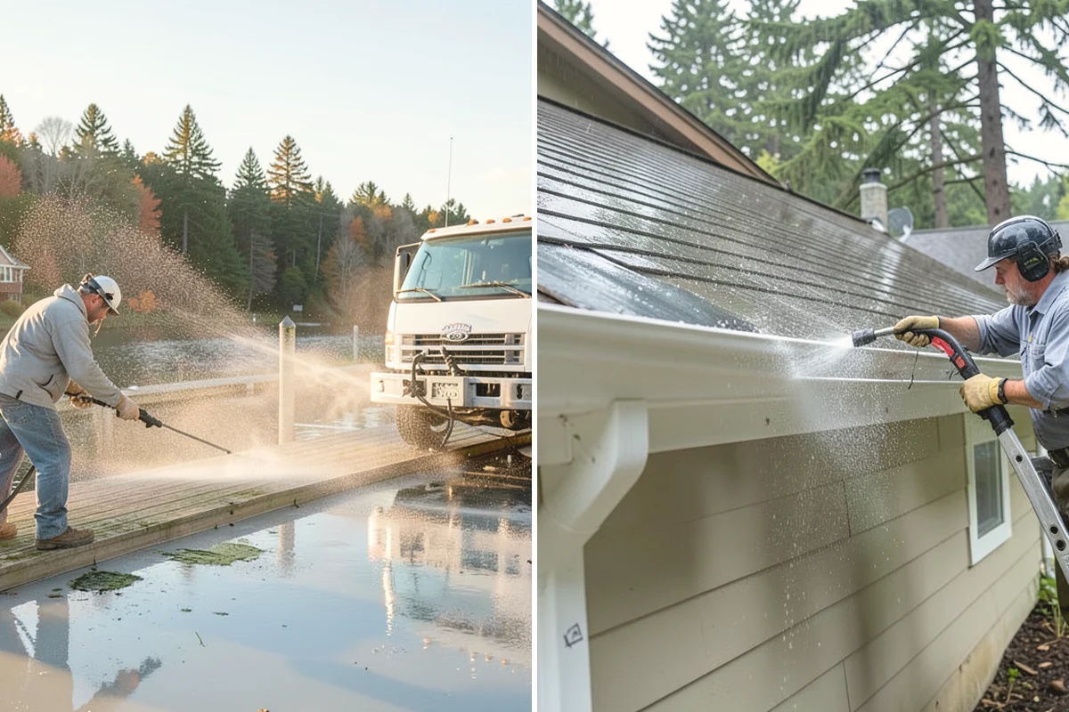House Wash & Roof Cleaning Package in Tacoma, Pierce County, WA - Protect landscaping and inspect roof and siding