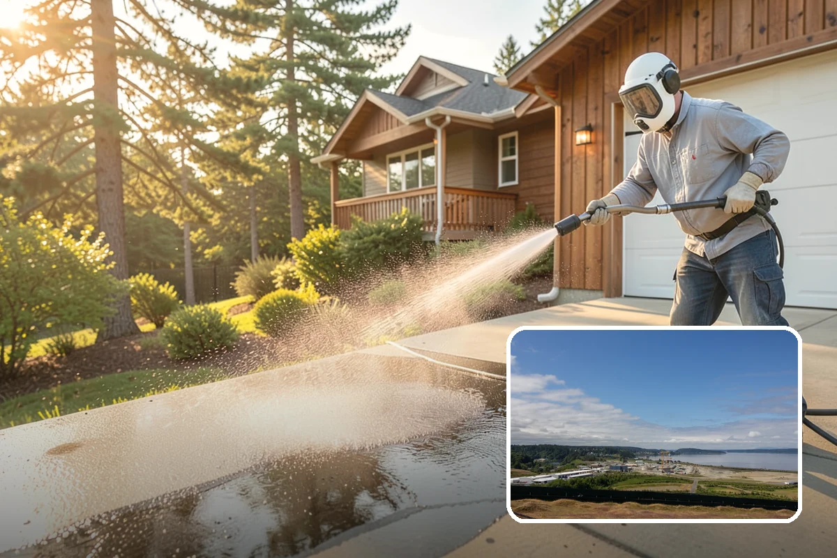 House Wash & Roof Cleaning Package in University Place, Pierce County, WA - Addresses the two fastest-greening surfaces in one trip