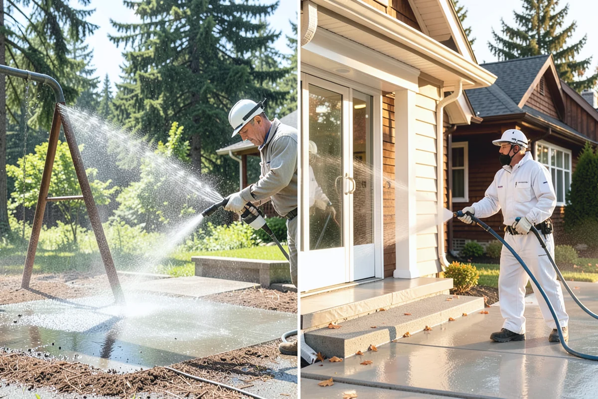House Wash & Roof Cleaning Package in Wilkeson, Pierce County, WA - Protect landscaping and inspect roof and siding