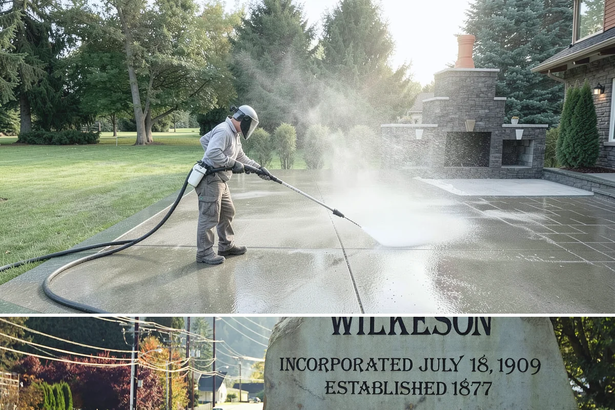 House Wash & Roof Cleaning Package in Wilkeson, Pierce County, WA - Book this package in late spring or summer when a stretch of dry days lets both surfaces cure clean.