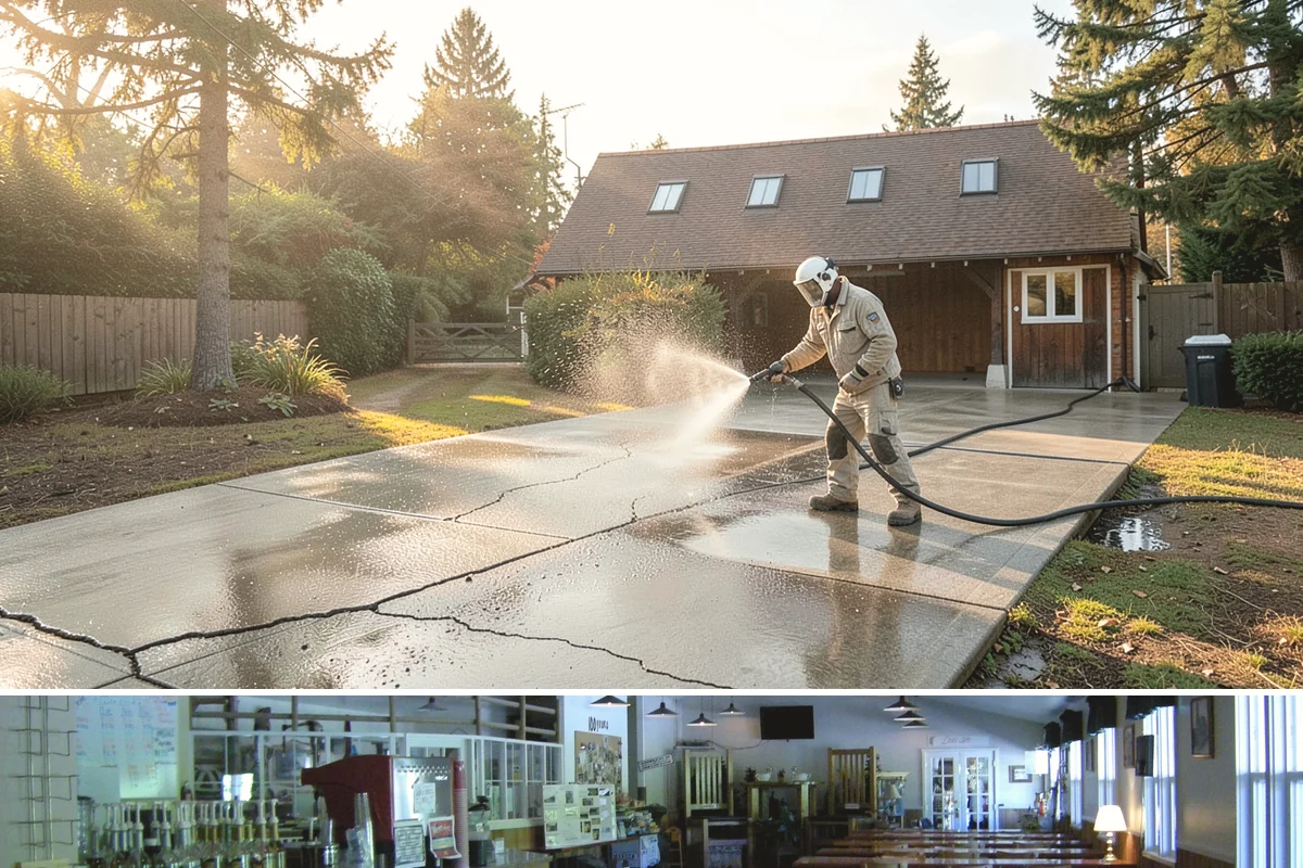 House Washing in Black Diamond, King County, WA - Late spring through early fall gives the driest windows for treatment to dwell and dry properly before the next rain.