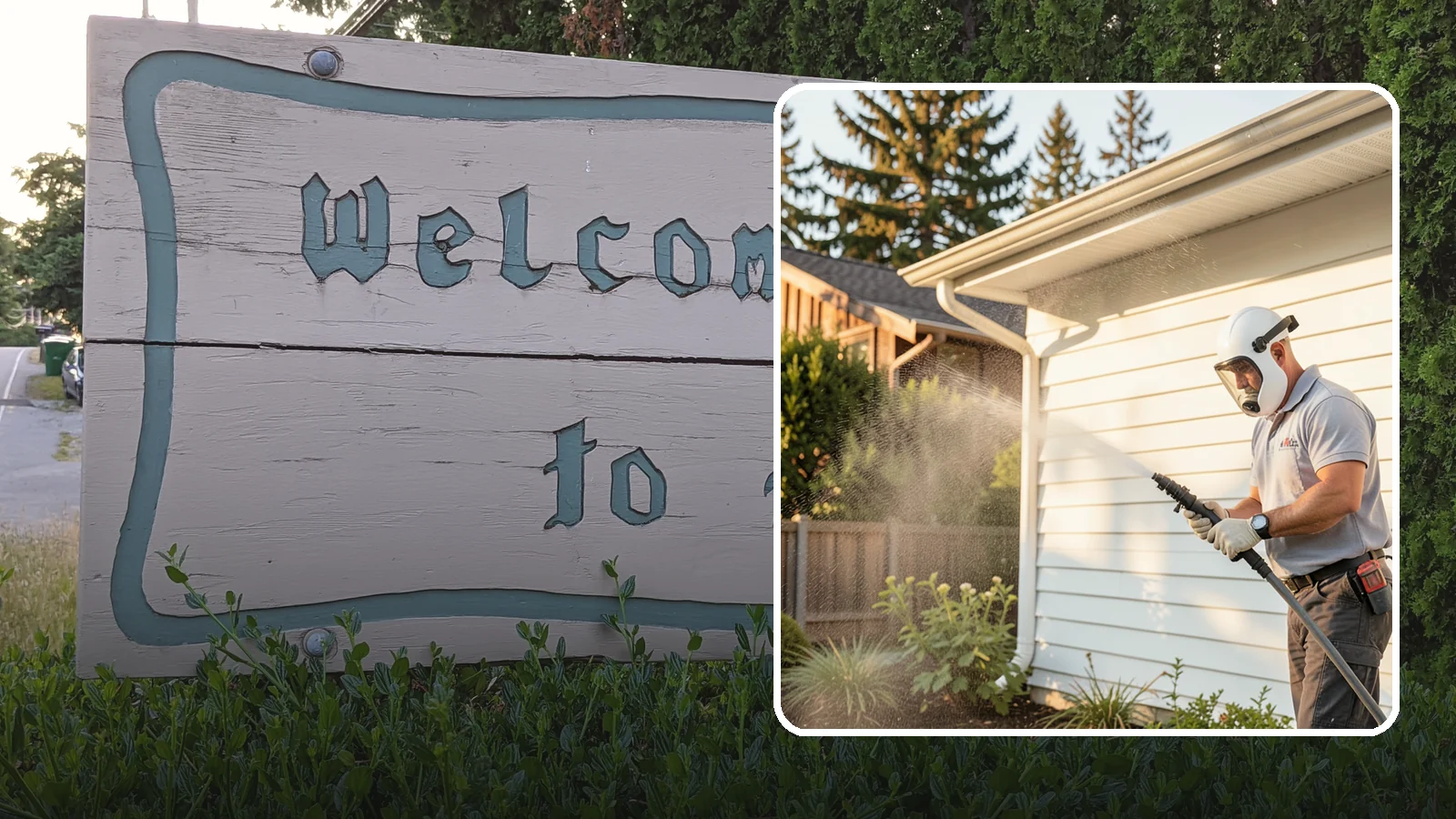 House Washing in Brier, Snohomish County, WA - Our house washing lifts the green film, mildew, and grime that Western Washington's damp climate leaves on your siding.