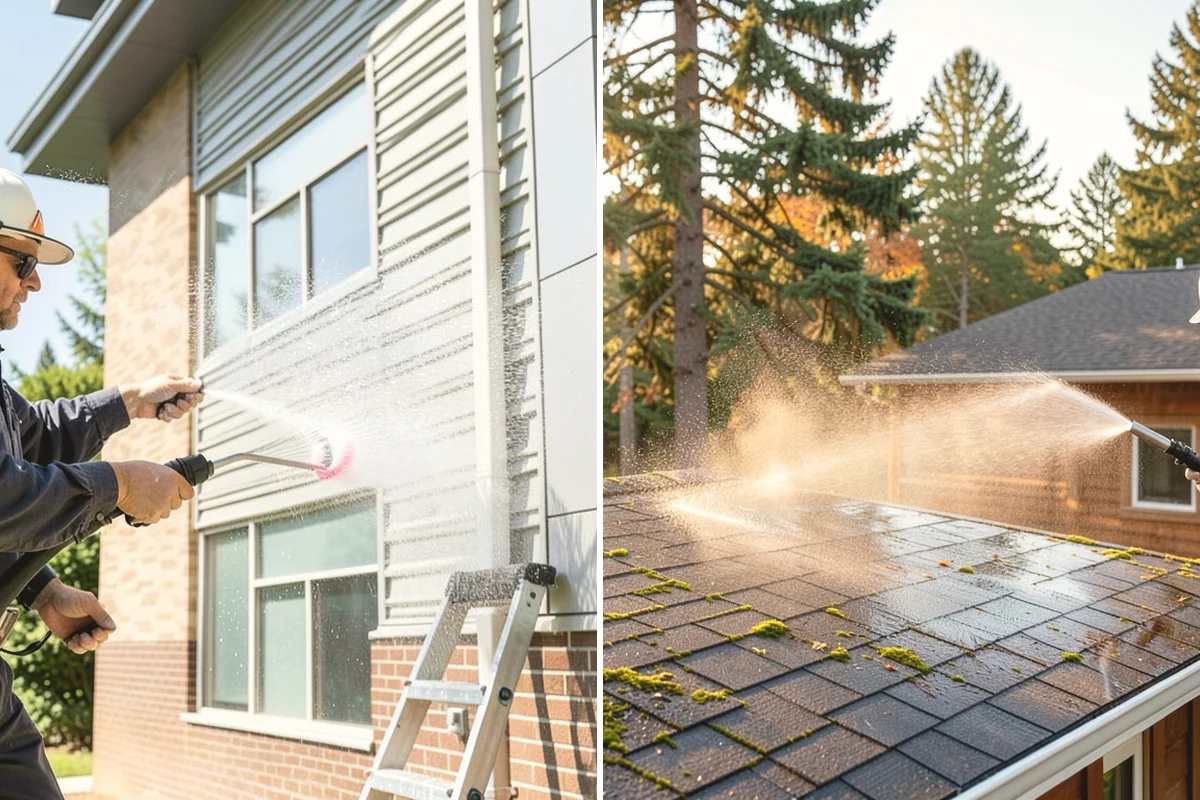 House Washing in Burien, King County, WA - Inspect siding type and note delicate areas like vents and light fixtures