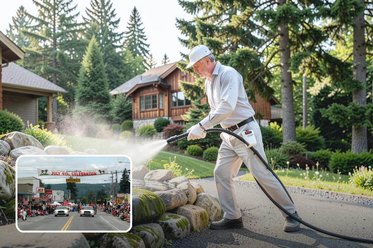 House Washing in Carnation, King County, WA - Removes the tell-tale green sheen that shade and moisture create