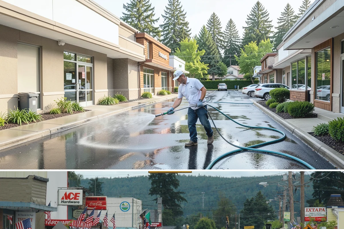 House Washing in Carnation, King County, WA - Late spring through early fall gives the driest windows for treatment to dwell and dry properly before the next rain.