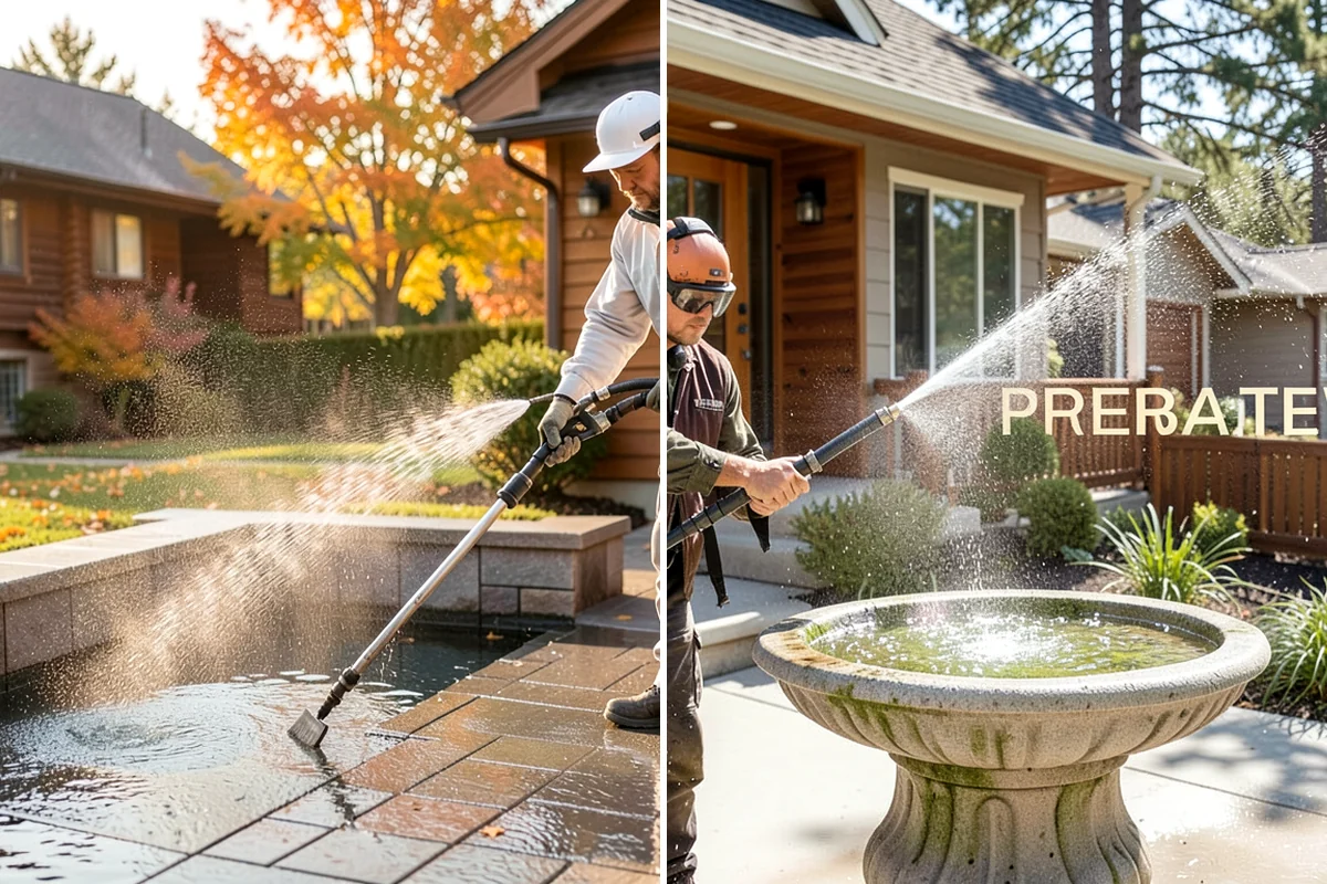 House Washing in Clyde Hill, King County, WA - Inspect siding type and note delicate areas like vents and light fixtures