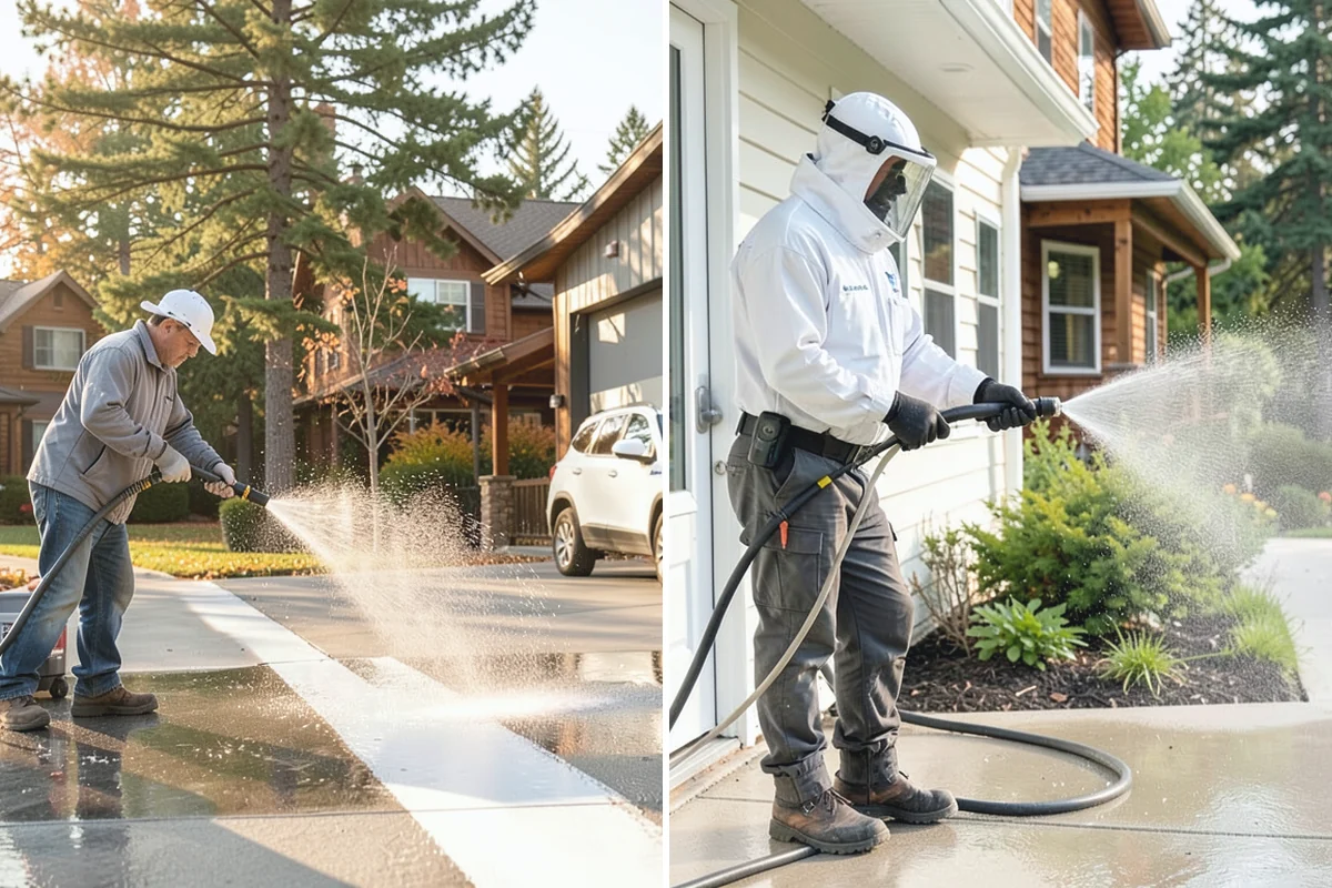 House Washing in Coupeville, Island County, WA - Inspect siding type and note delicate areas like vents and light fixtures