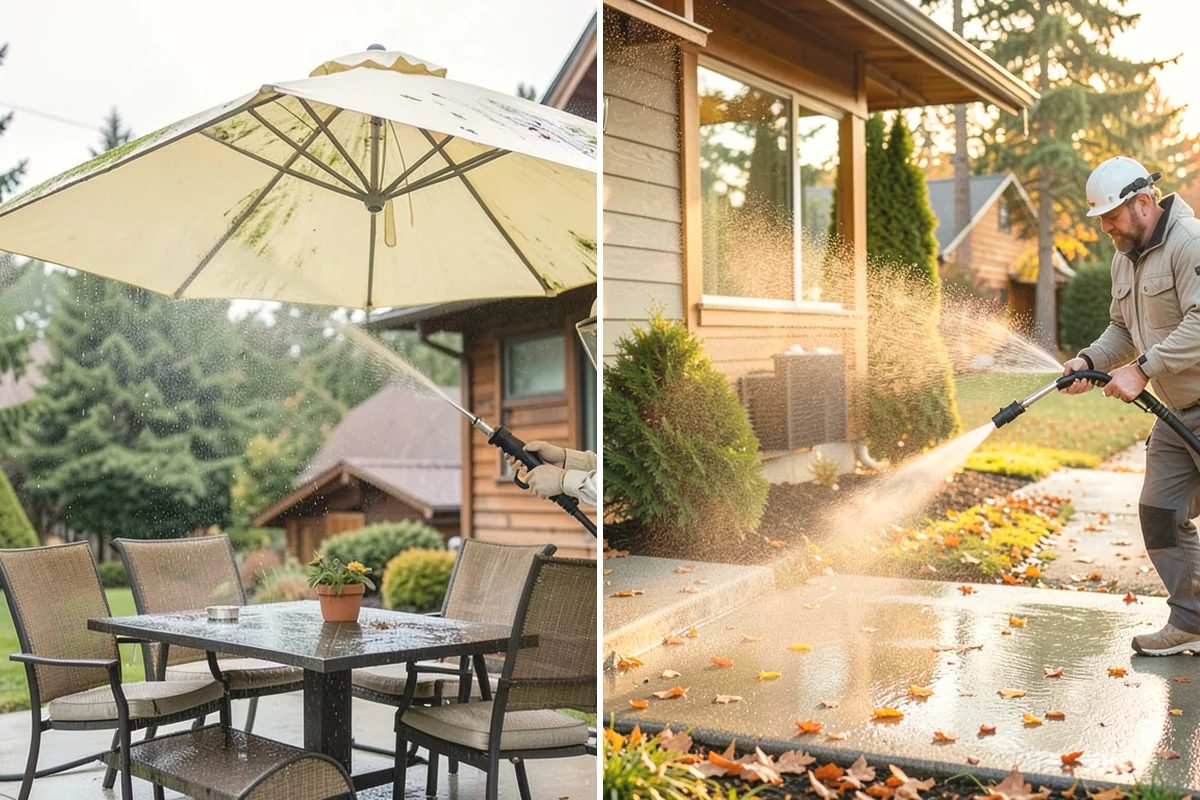 House Washing in Covington, King County, WA - Inspect siding type and note delicate areas like vents and light fixtures